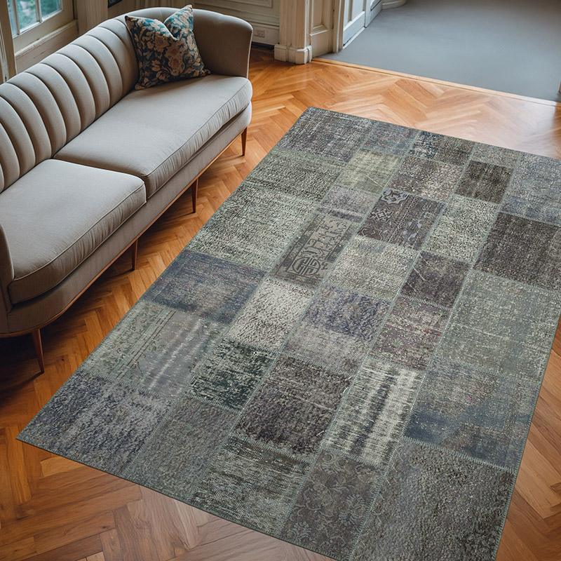 Alfombra Turca de Retazos - 205 cm x 302 cm - K0063950