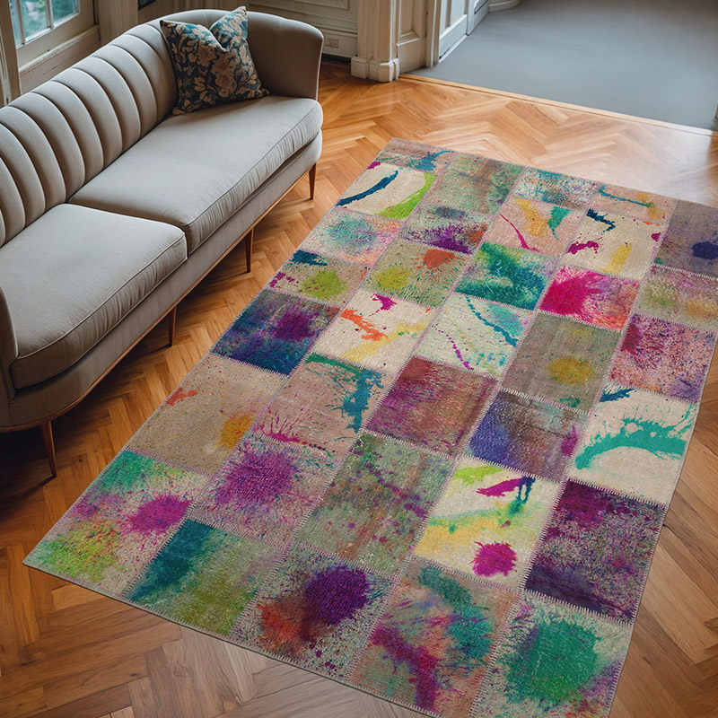 Alfombra Turca de Retazos - 200 cm x 304 cm - K0063952