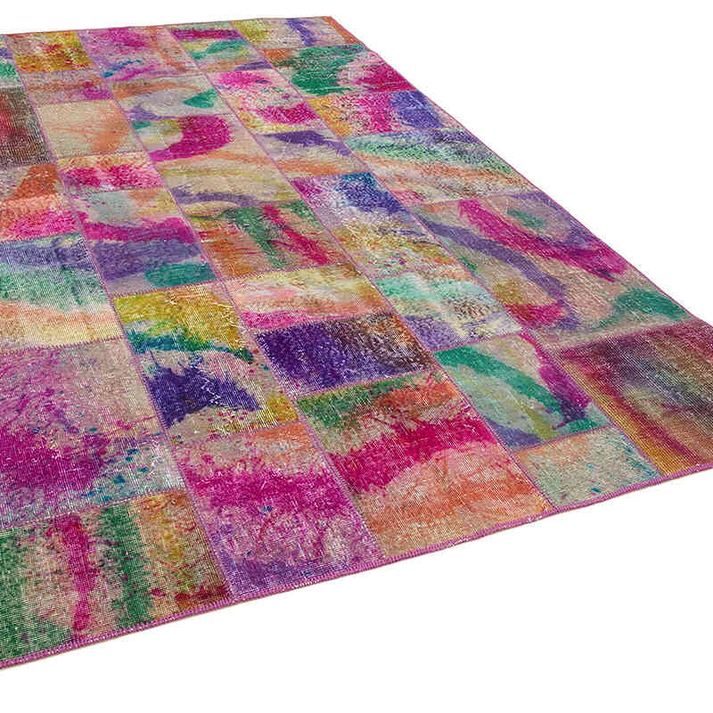 Patchwork El Dokuma Halı - 200 cm x 300 cm - K0063955