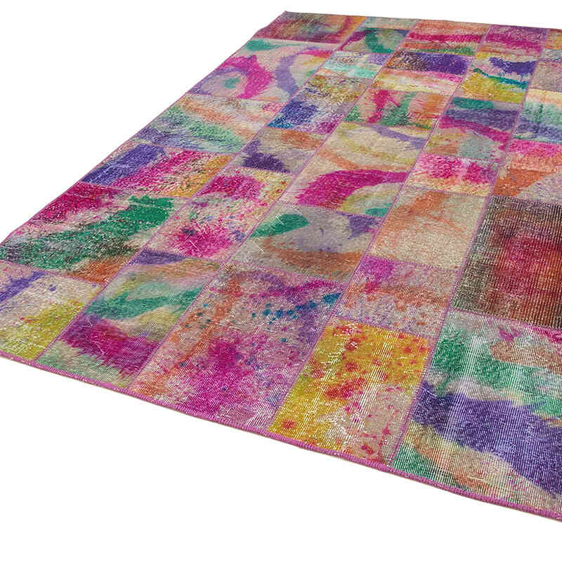 Patchwork El Dokuma Halı - 200 cm x 300 cm - K0063955