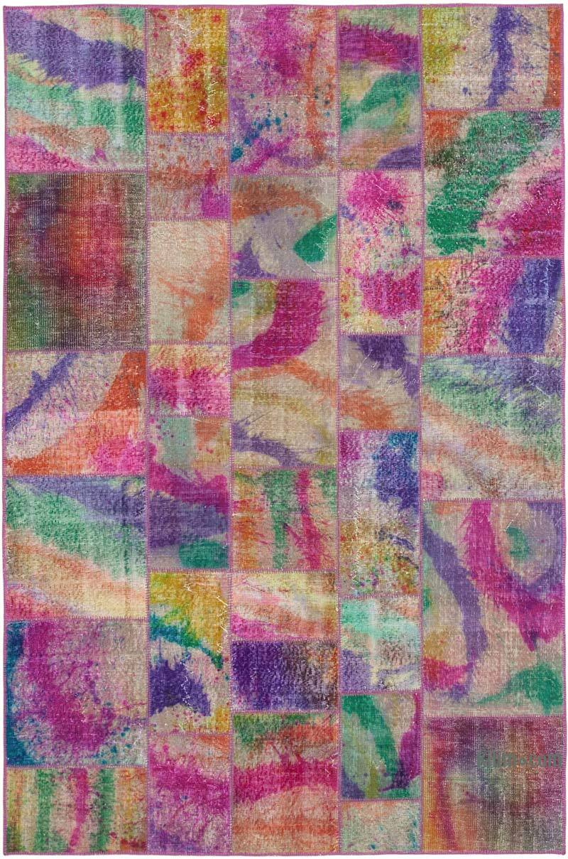 Patchwork El Dokuma Halı - 200 cm x 300 cm - K0063955