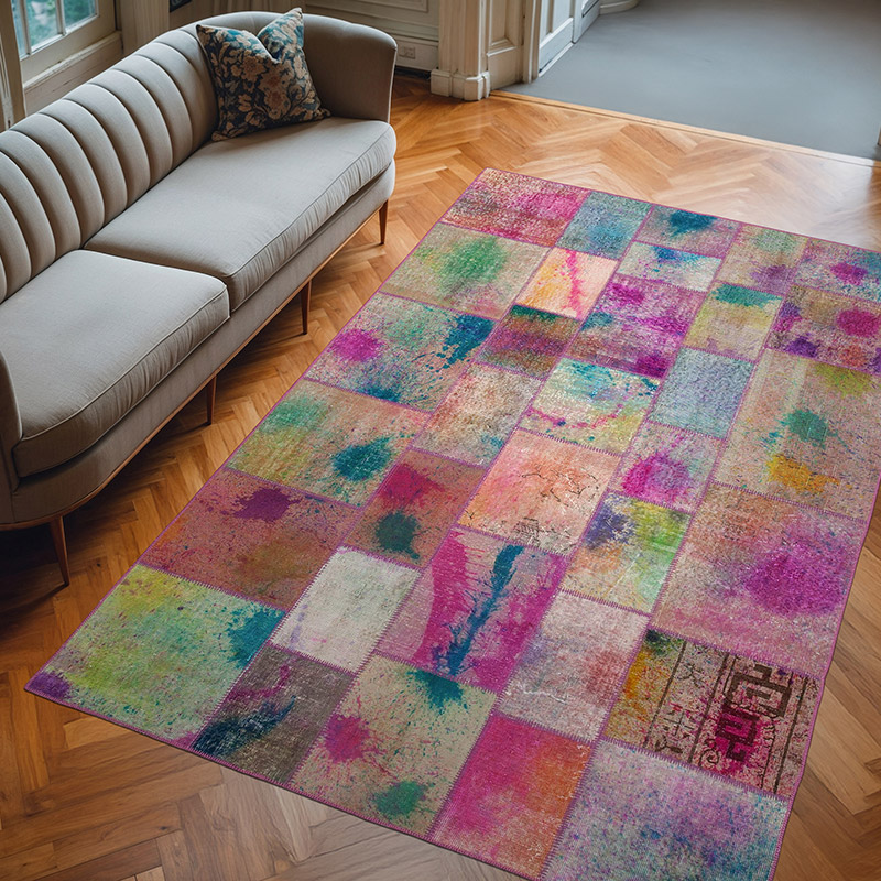 Alfombra Turca de Retazos - 198 cm x 300 cm - K0063958