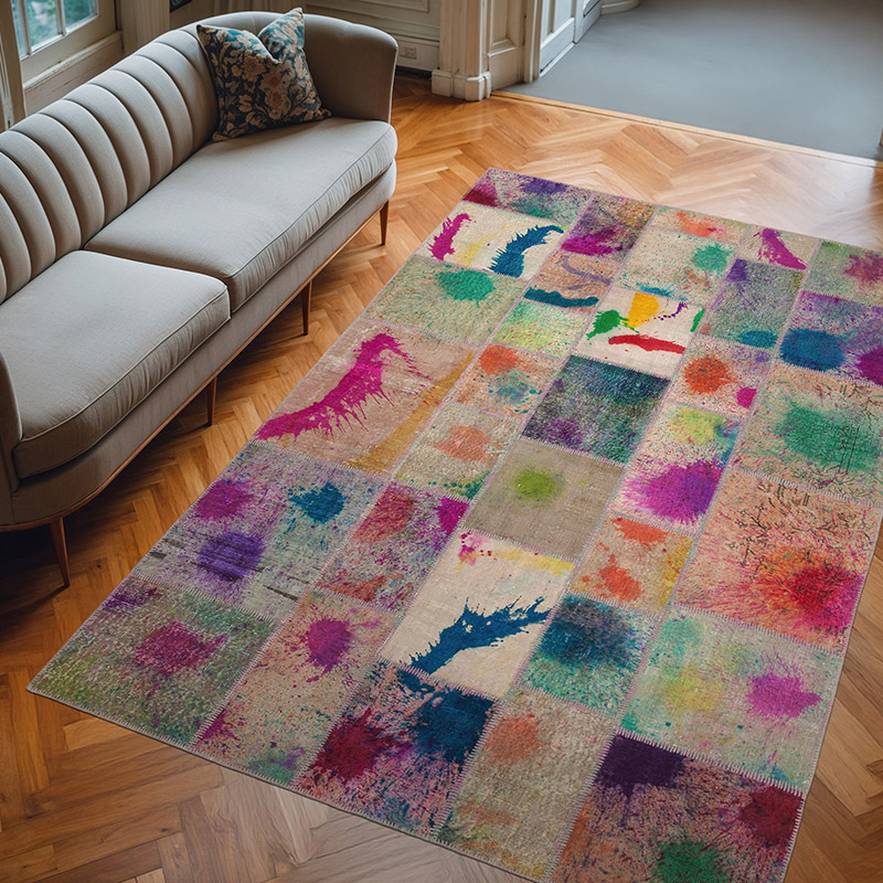 Alfombra Turca de Retazos - 203 cm x 302 cm - K0063960