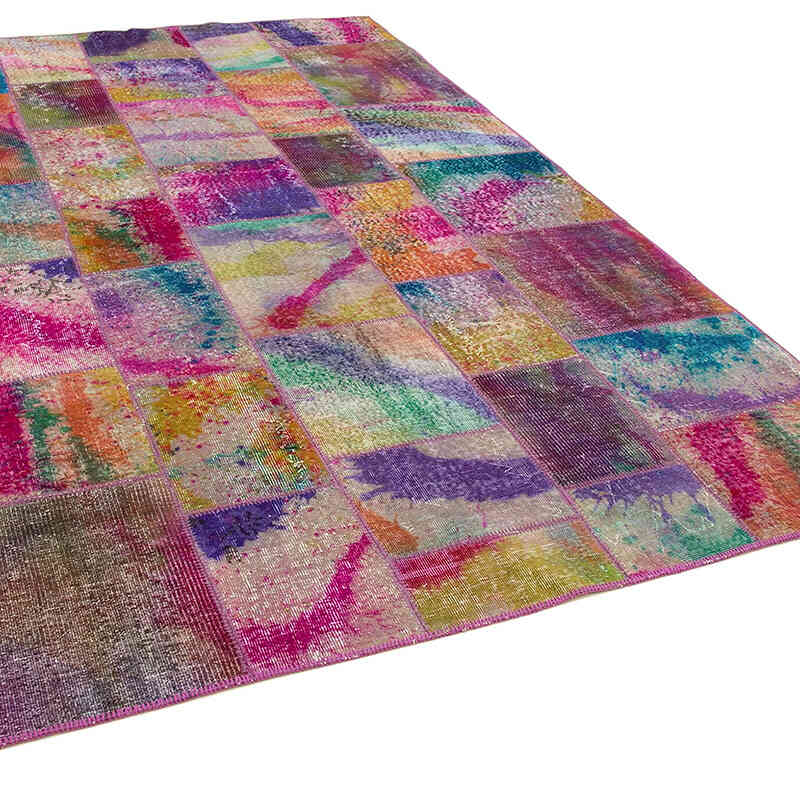 Patchwork El Dokuma Halı - 202 cm x 300 cm - K0063962