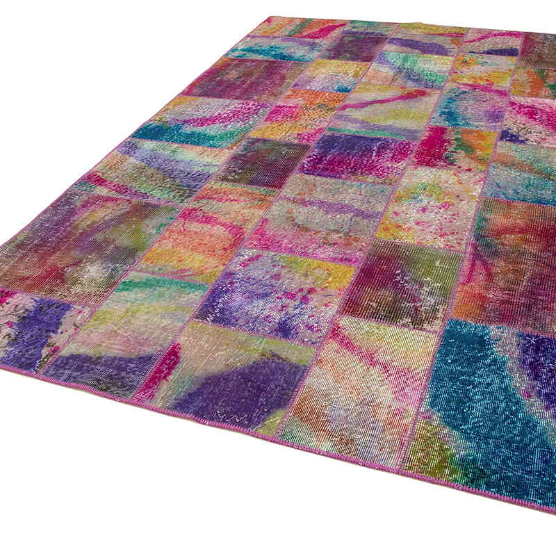 Patchwork El Dokuma Halı - 202 cm x 300 cm - K0063962