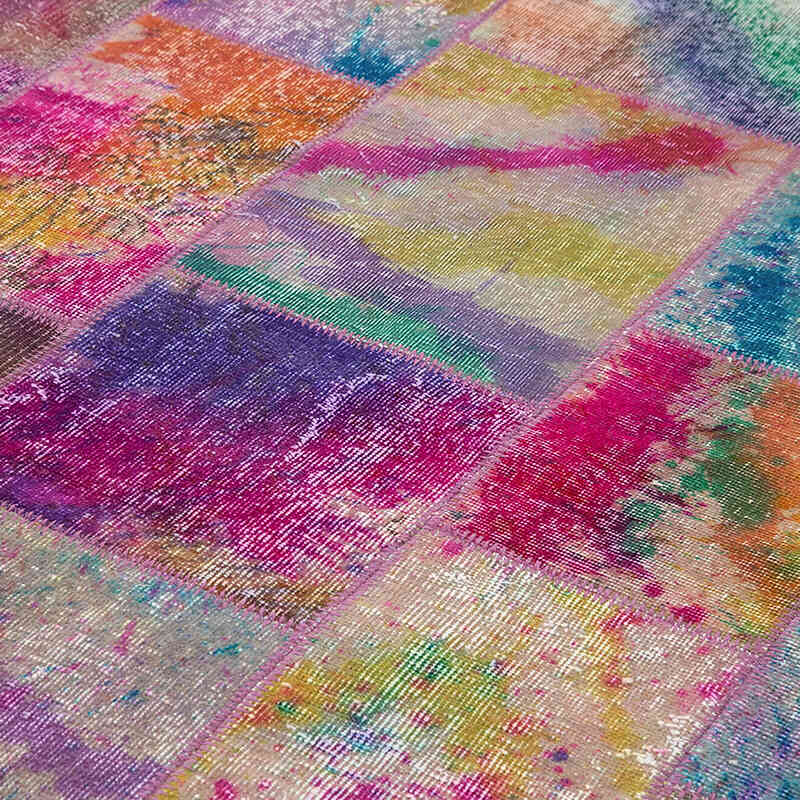 Patchwork El Dokuma Halı - 202 cm x 300 cm - K0063962
