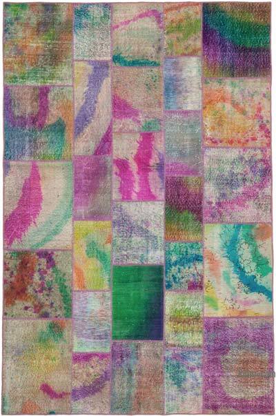 Patchwork El Dokuma Halı - 198 cm x 301 cm