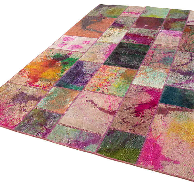 Patchwork El Dokuma Halı - 198 cm x 300 cm - K0063970
