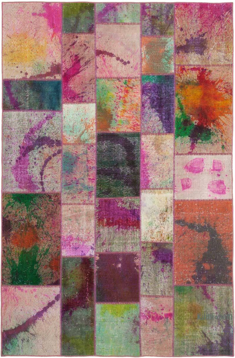 Patchwork El Dokuma Halı - 198 cm x 300 cm - K0063970