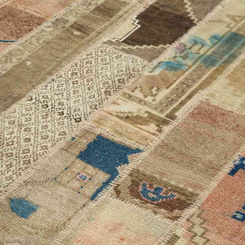 Patchwork Hand-Knotted Turkish Rug - 6' 7" x 9' 10" (79" x 118") - K0063973