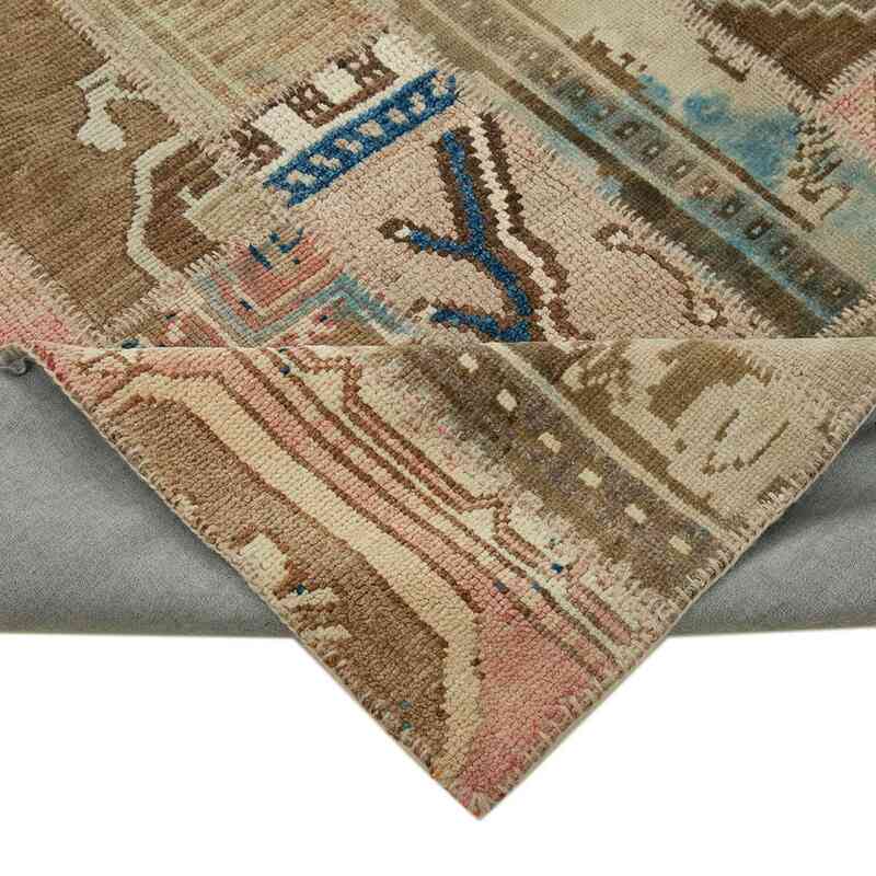 Patchwork Hand-Knotted Turkish Rug - 6' 7" x 9' 10" (79" x 118") - K0063973