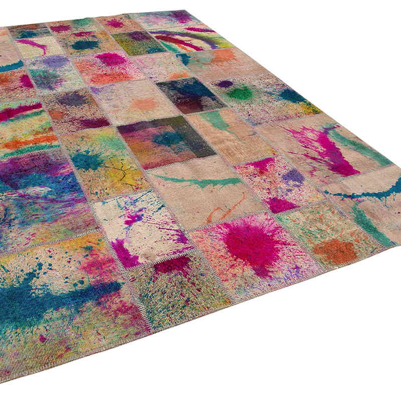Patchwork El Dokuma Halı - 205 cm x 300 cm - K0063979