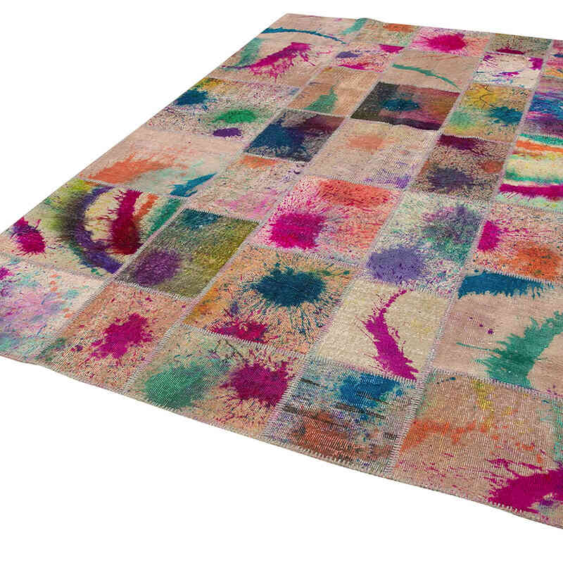 Patchwork El Dokuma Halı - 205 cm x 300 cm - K0063979