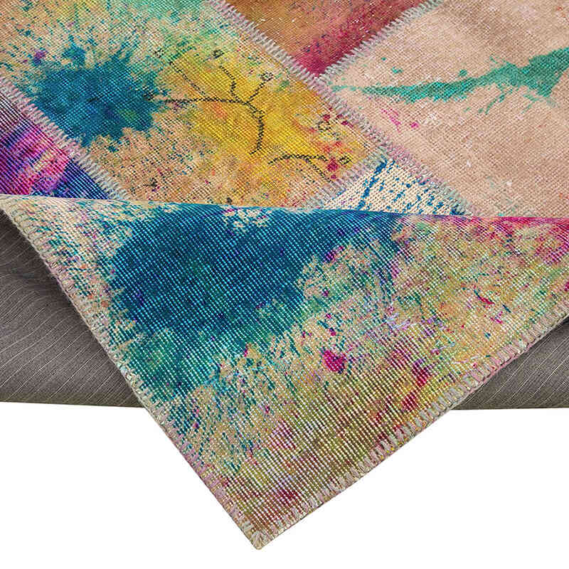 Patchwork El Dokuma Halı - 205 cm x 300 cm - K0063979