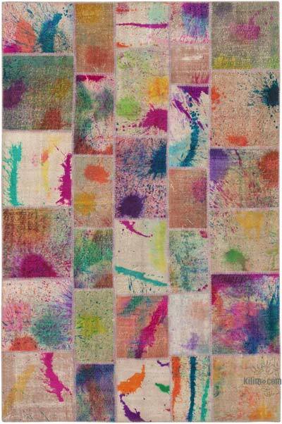 Patchwork El Dokuma Halı - 204 cm x 305 cm