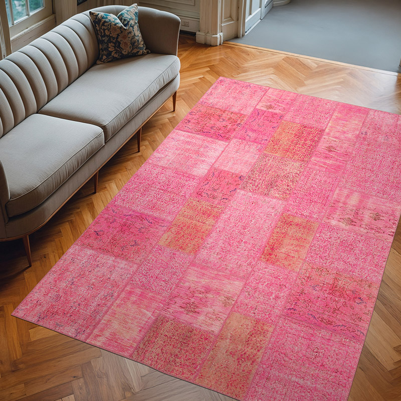 Patchwork El Dokuma Halı - 200 cm x 300 cm - K0063981