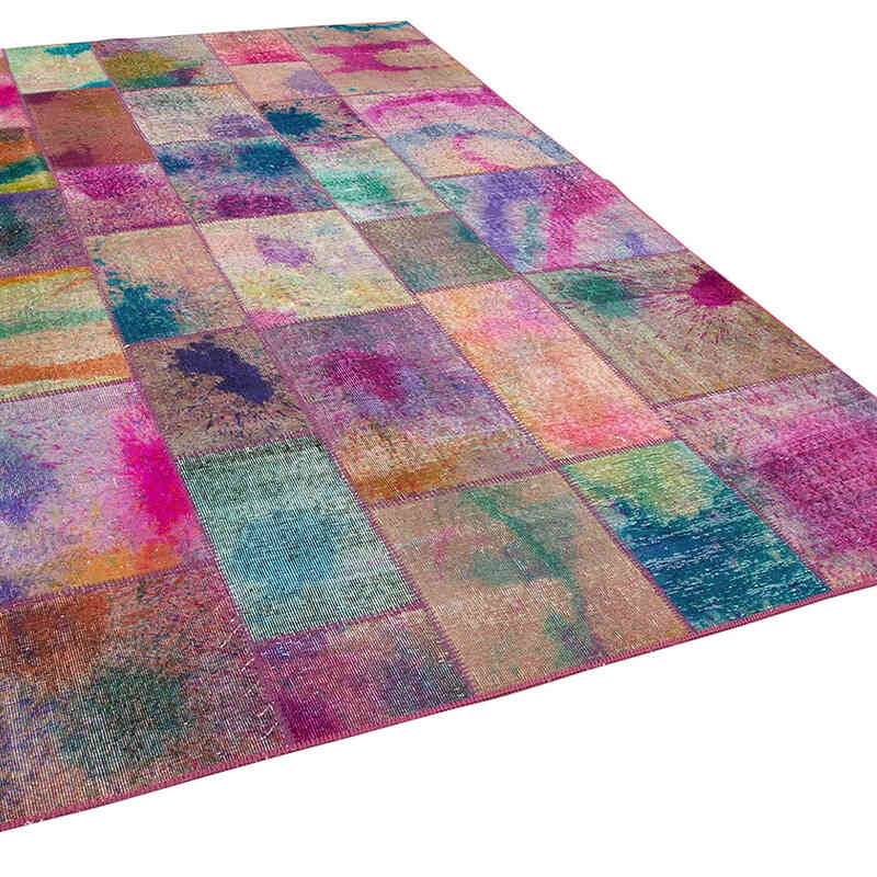 Patchwork El Dokuma Halı - 198 cm x 300 cm - K0063982