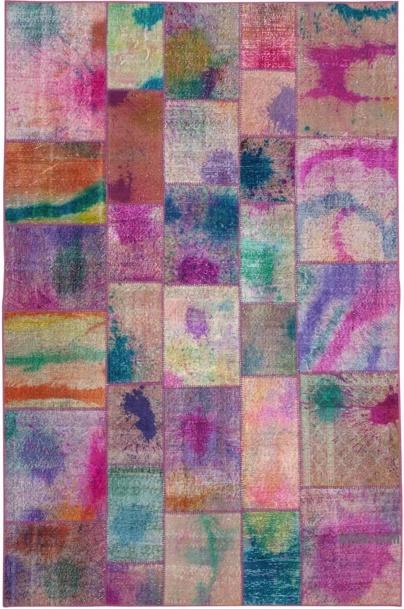 Patchwork El Dokuma Halı - 198 cm x 300 cm - K0063982