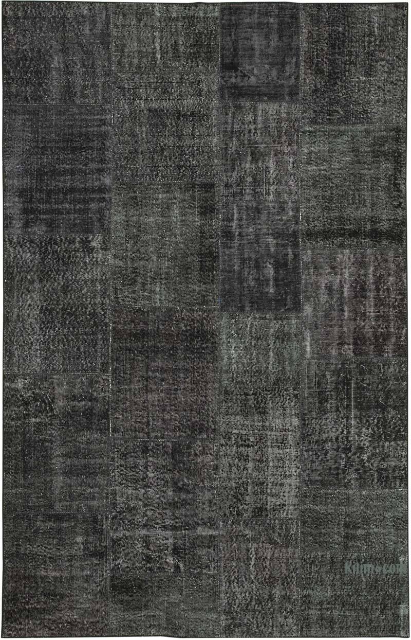 Patchwork Hand-Knotted Turkish Rug - 6' 4" x 9' 10" (76" x 118") - K0063993