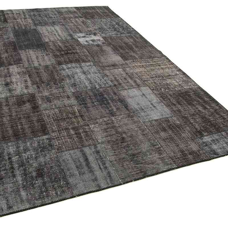 Patchwork Hand-Knotted Turkish Rug - 6' 6" x 9' 9" (78" x 117") - K0063997