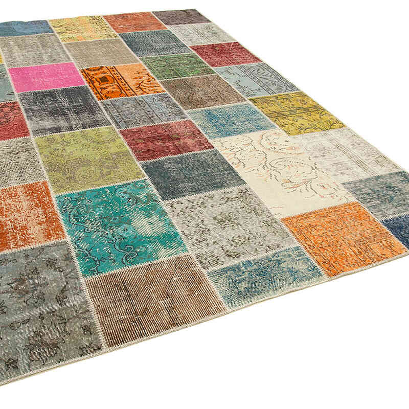 Patchwork El Dokuma Halı - 205 cm x 298 cm - K0064001