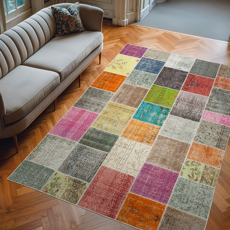 Alfombra Turca de Retazos - 205 cm x 297 cm - K0064005