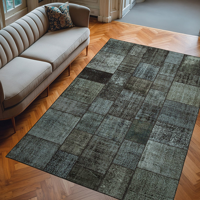 Patchwork El Dokuma Halı - 200 cm x 300 cm - K0064007