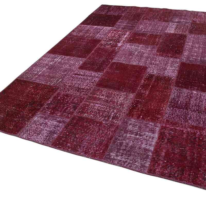 Patchwork Hand-Knotted Turkish Rug - 6' 6" x 9' 10" (78" x 118") - K0064016
