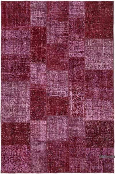 Patchwork Hand-Knotted Turkish Rug - 6' 6" x 9' 10" (78" x 118")