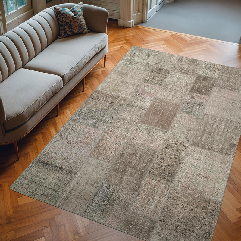 Patchwork El Dokuma Halı - 200 cm x 297 cm - K0064019