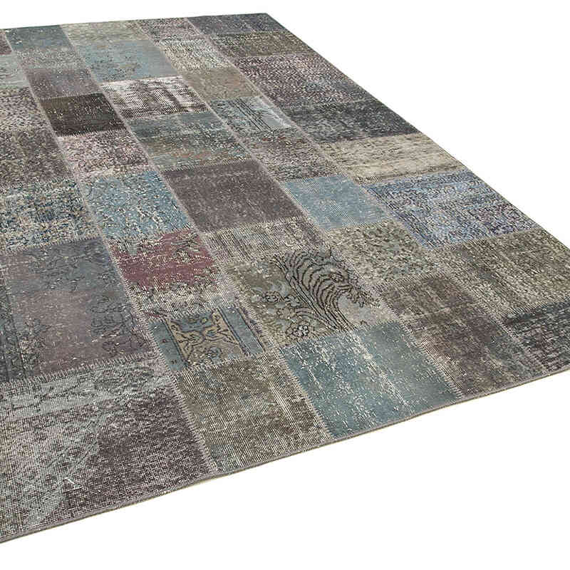 Patchwork El Dokuma Halı - 197 cm x 300 cm - K0064023