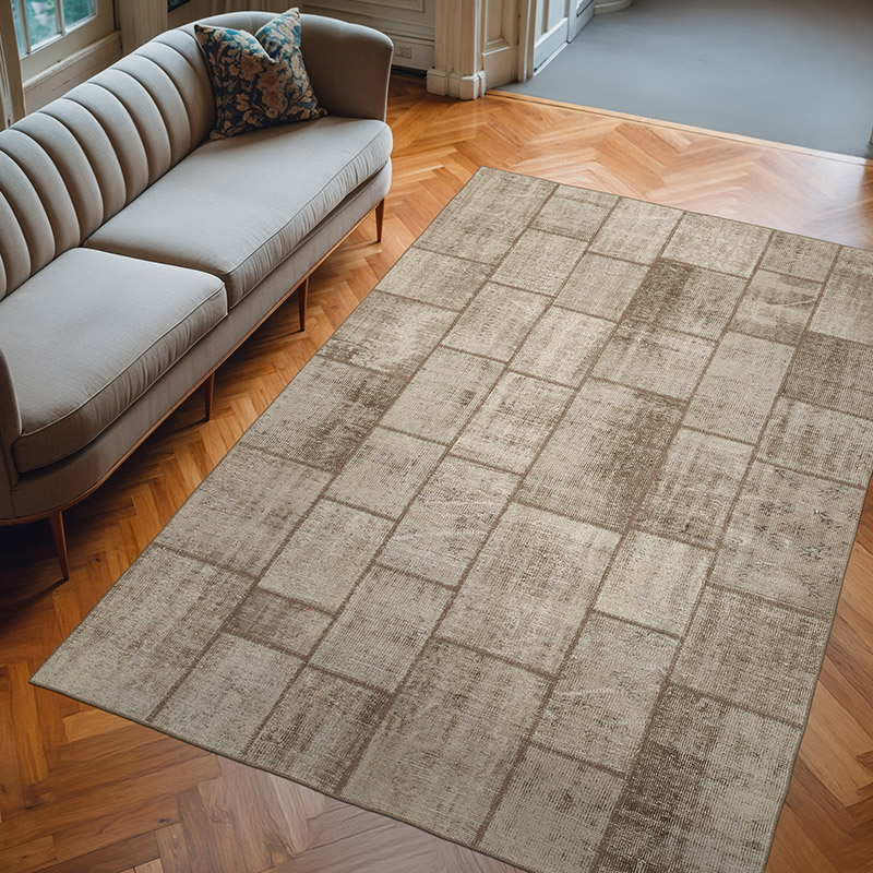 Patchwork El Dokuma Halı - 202 cm x 297 cm - K0064027