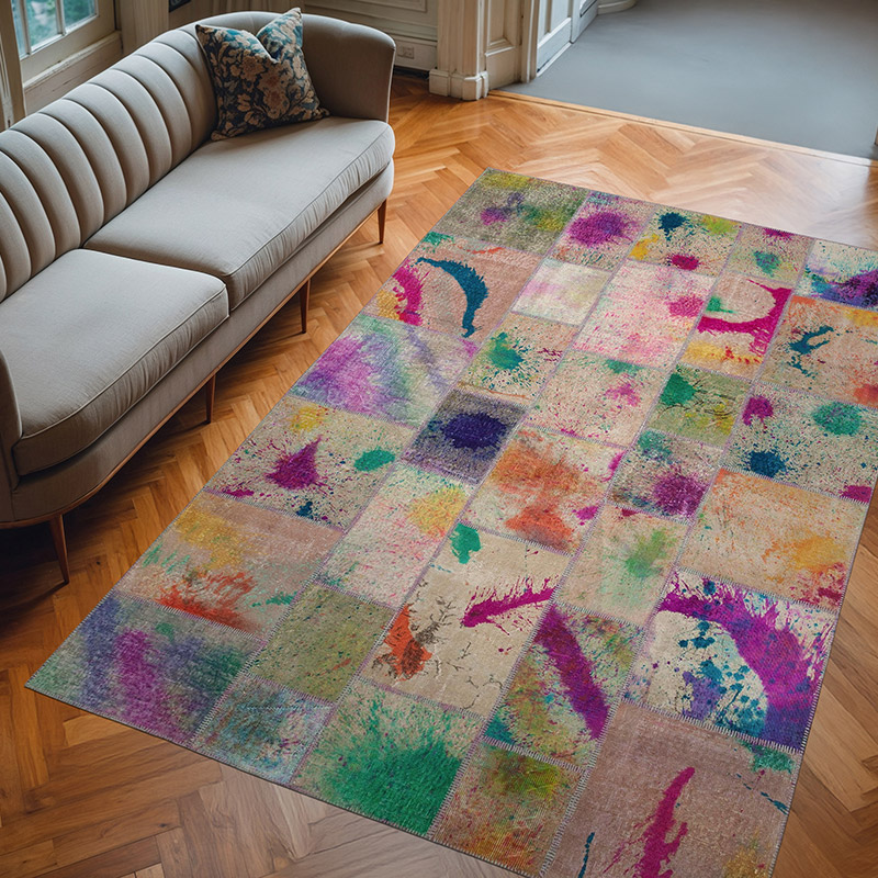 Alfombra Turca de Retazos - 204 cm x 300 cm - K0064037
