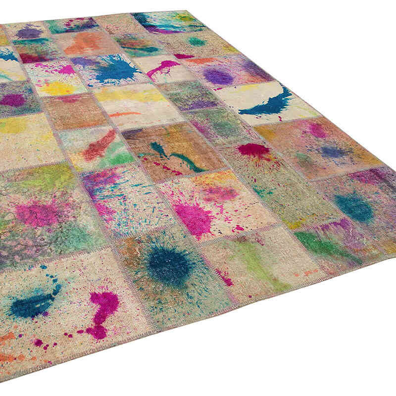 Patchwork El Dokuma Halı - 203 cm x 303 cm - K0064040