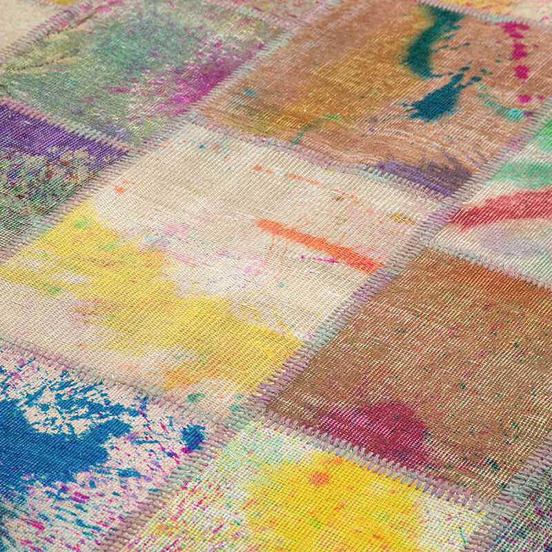 Patchwork El Dokuma Halı - 203 cm x 303 cm - K0064040