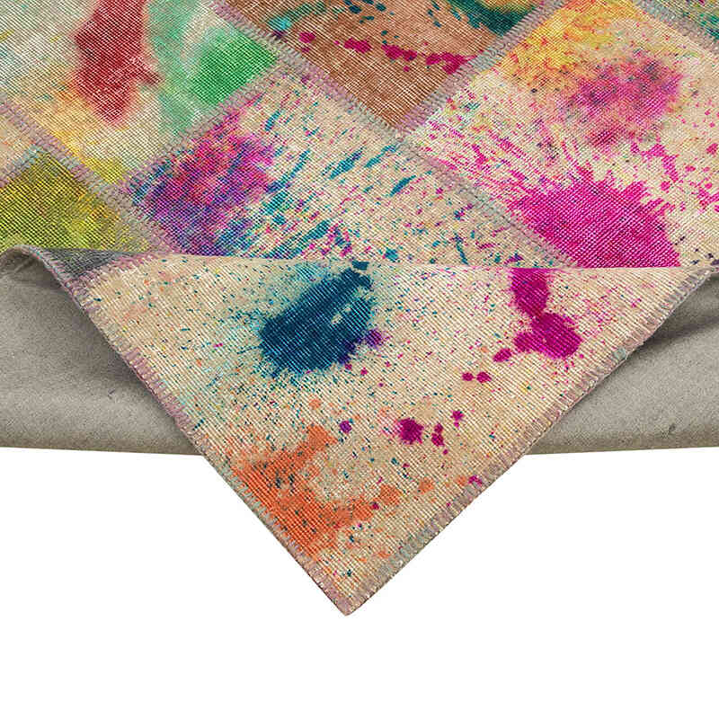 Patchwork El Dokuma Halı - 203 cm x 303 cm - K0064040