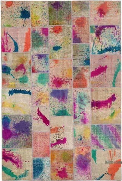 Patchwork El Dokuma Halı - 206 cm x 305 cm
