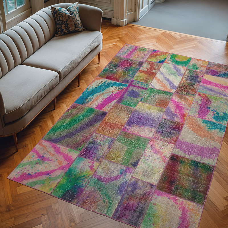 Alfombra Turca de Retazos - 196 cm x 300 cm - K0064061