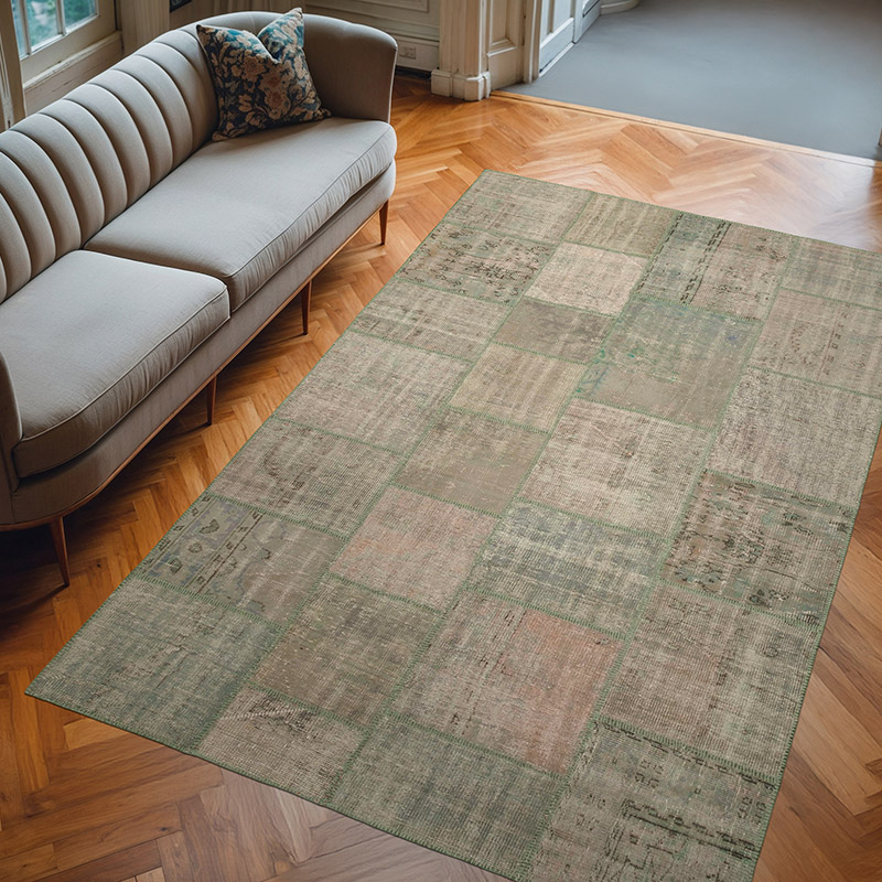 Patchwork El Dokuma Halı - 200 cm x 303 cm - K0064064
