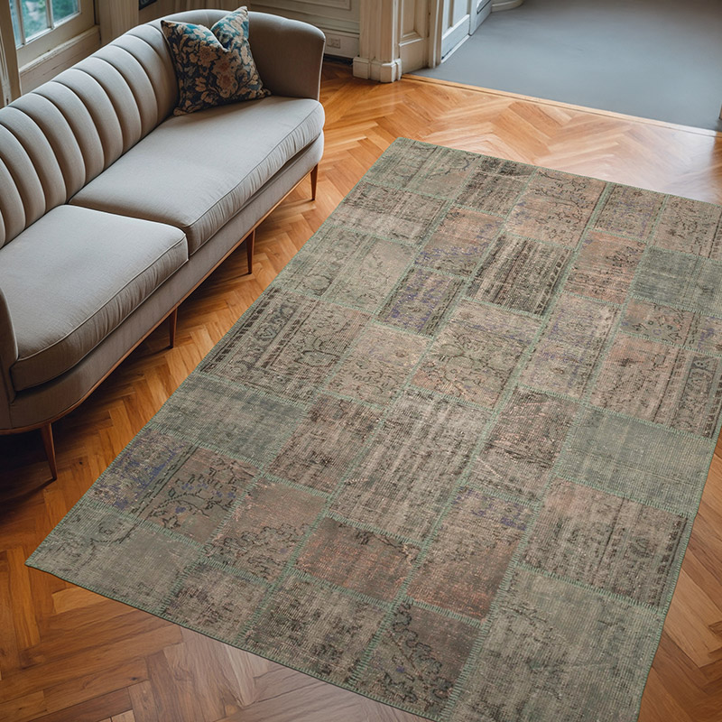 Alfombra Turca de Retazos - 206 cm x 303 cm - K0064067