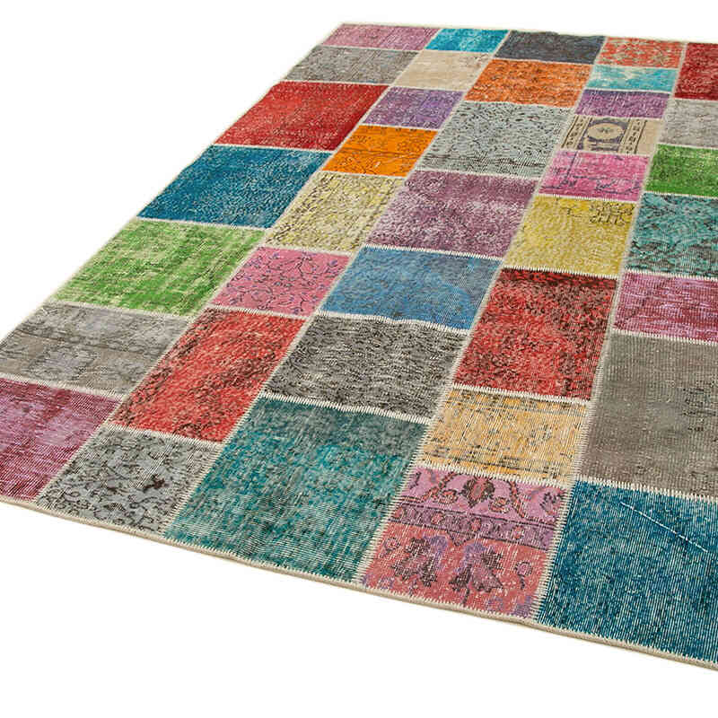Patchwork El Dokuma Halı - 202 cm x 300 cm - K0064068