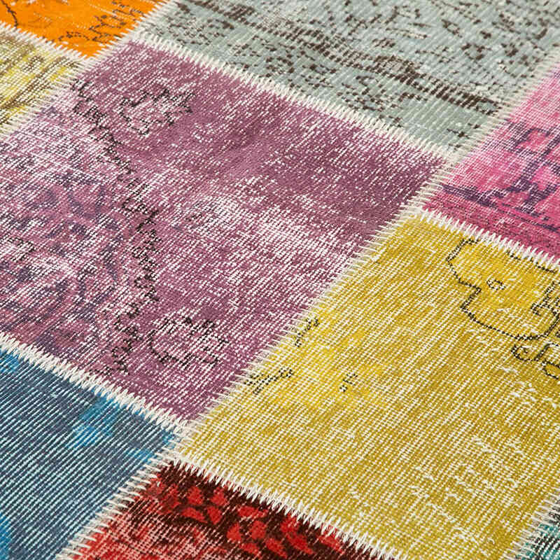 Patchwork El Dokuma Halı - 202 cm x 300 cm - K0064068
