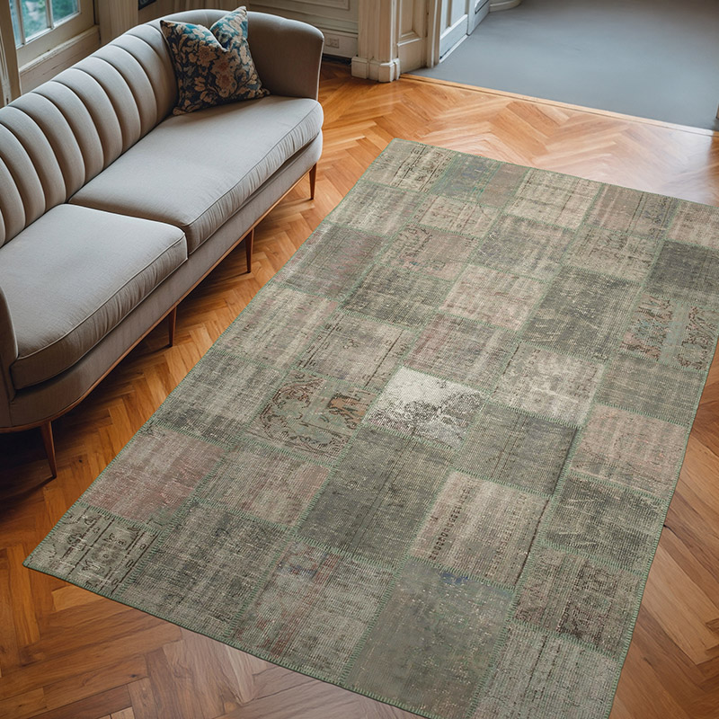 Alfombra Turca de Retazos - 196 cm x 301 cm - K0064071