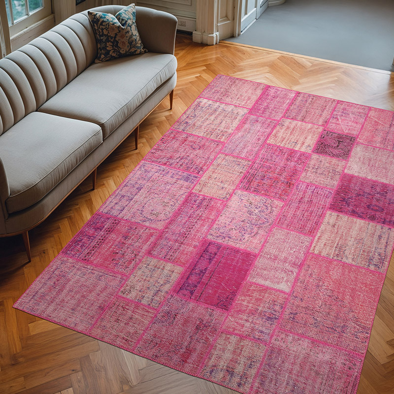 Patchwork El Dokuma Halı - 207 cm x 304 cm - K0064079
