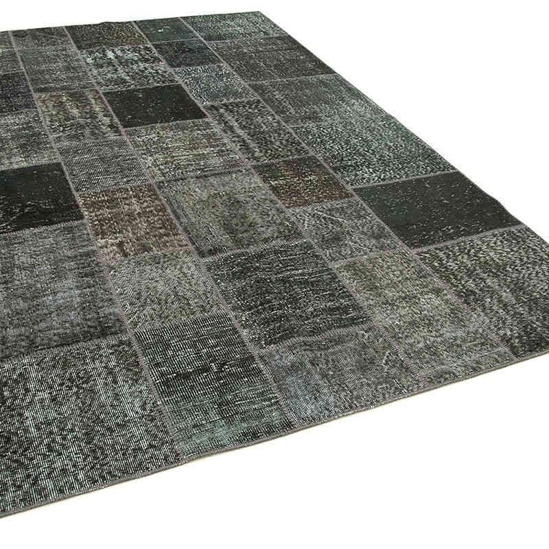 Patchwork Hand-Knotted Turkish Rug - 6' 7" x 9' 10" (79" x 118") - K0064085