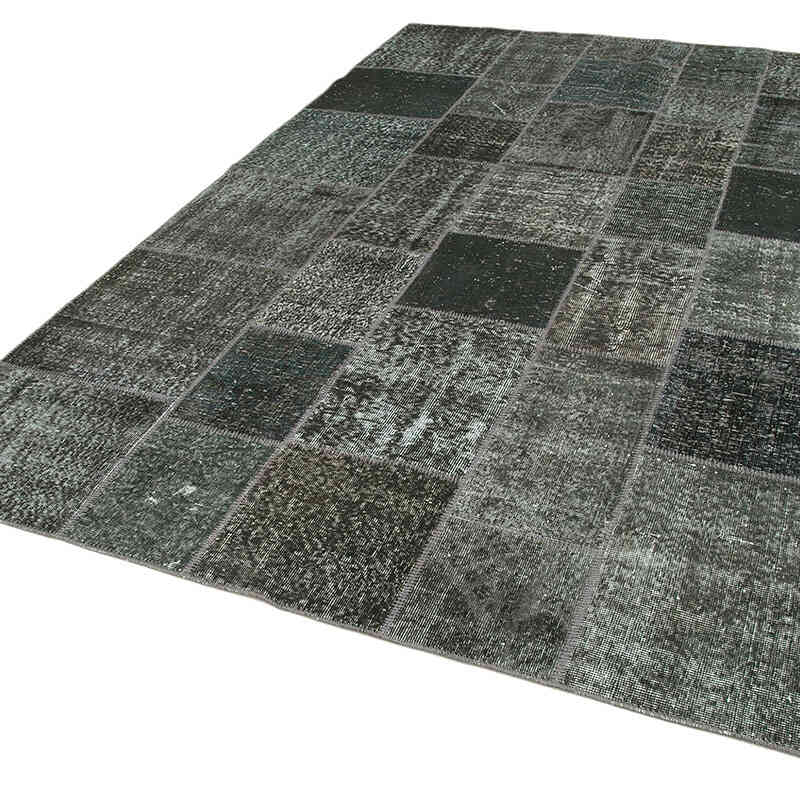 Patchwork Hand-Knotted Turkish Rug - 6' 7" x 9' 10" (79" x 118") - K0064085