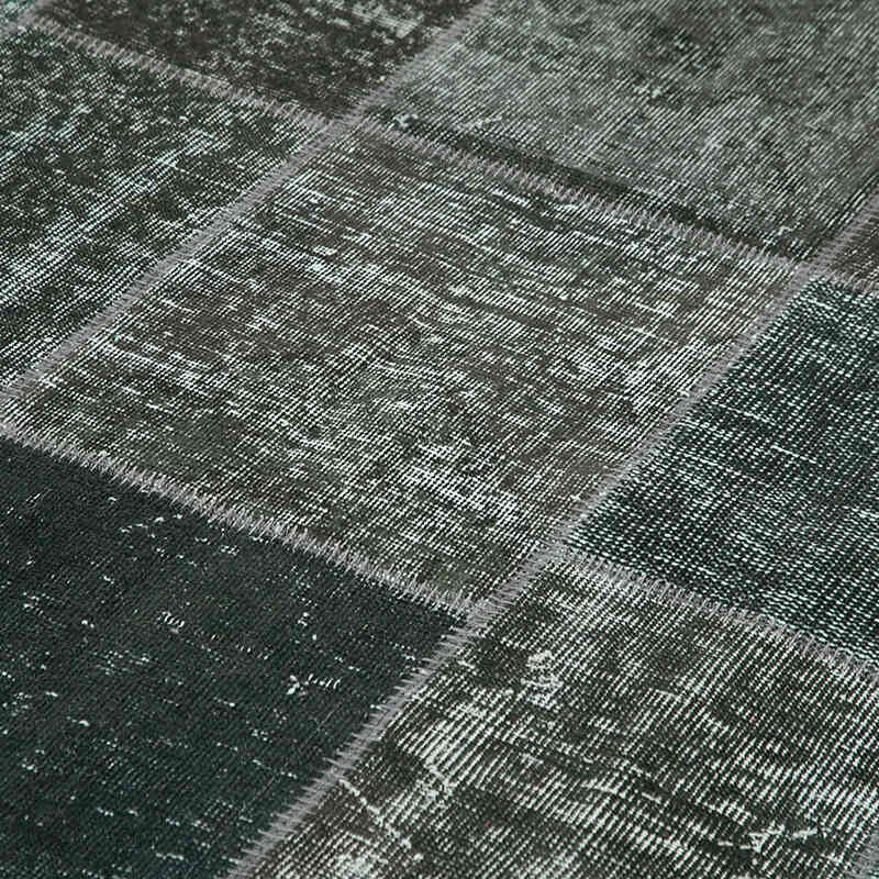 Patchwork Hand-Knotted Turkish Rug - 6' 7" x 9' 10" (79" x 118") - K0064085