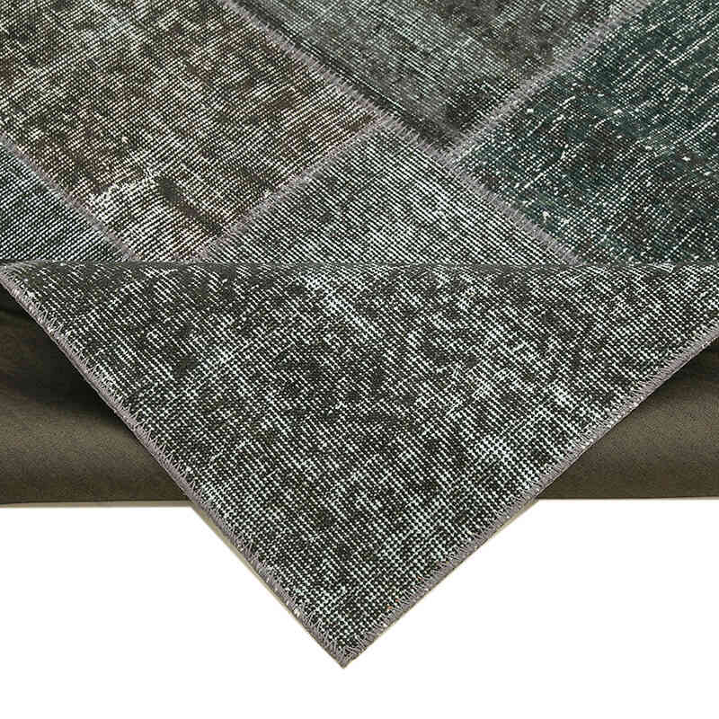 Patchwork Hand-Knotted Turkish Rug - 6' 7" x 9' 10" (79" x 118") - K0064085