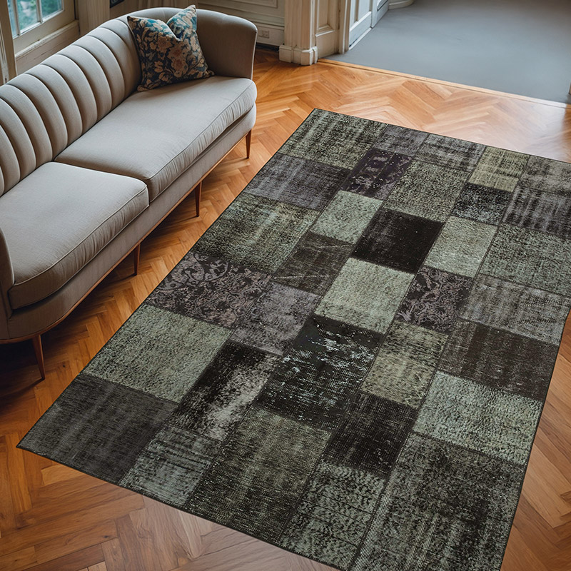 Alfombra Turca de Retazos - 198 cm x 300 cm - K0064087