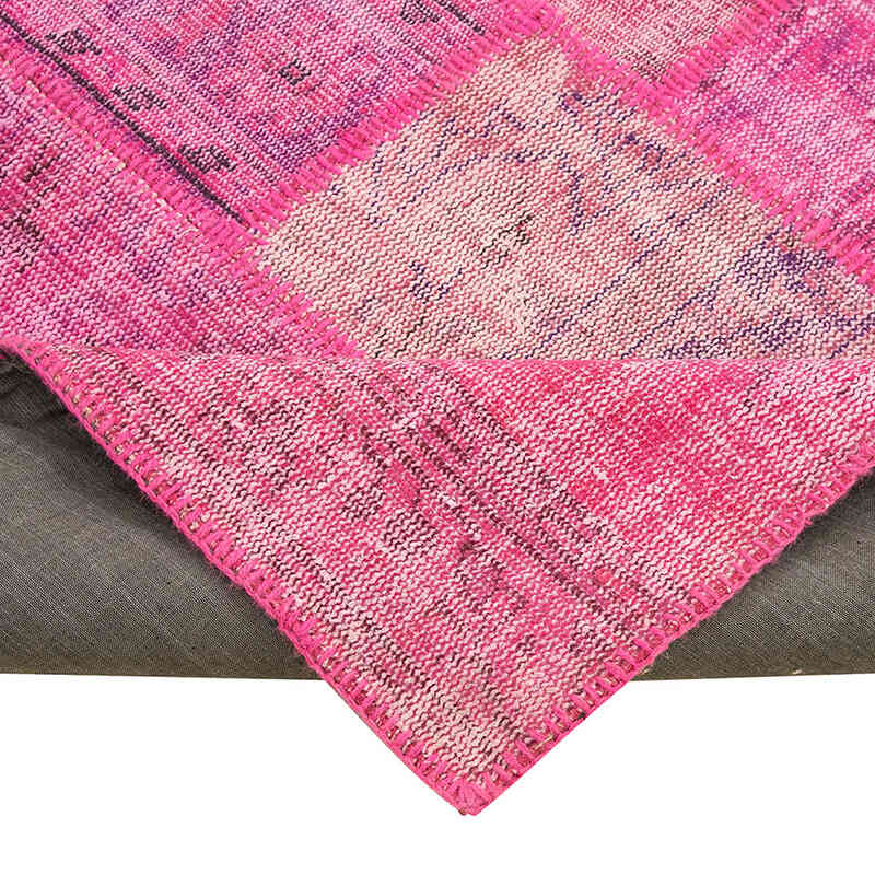 Patchwork Hand-Knotted Turkish Rug - 6' 9" x 10'  (81" x 120") - K0064094